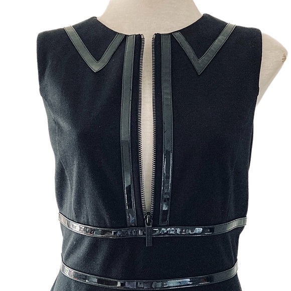 MICHAEL KORS black stretch knit fit & flare Dress - Picture 4 of 11